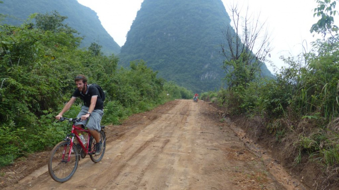 Yangshuo - ballade à vélo le long de la rivière Yulong